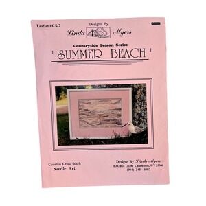 Linda Myers "Summer Beach" Cross Stitch Chart (Leaflet CS‑2) — Chart Only